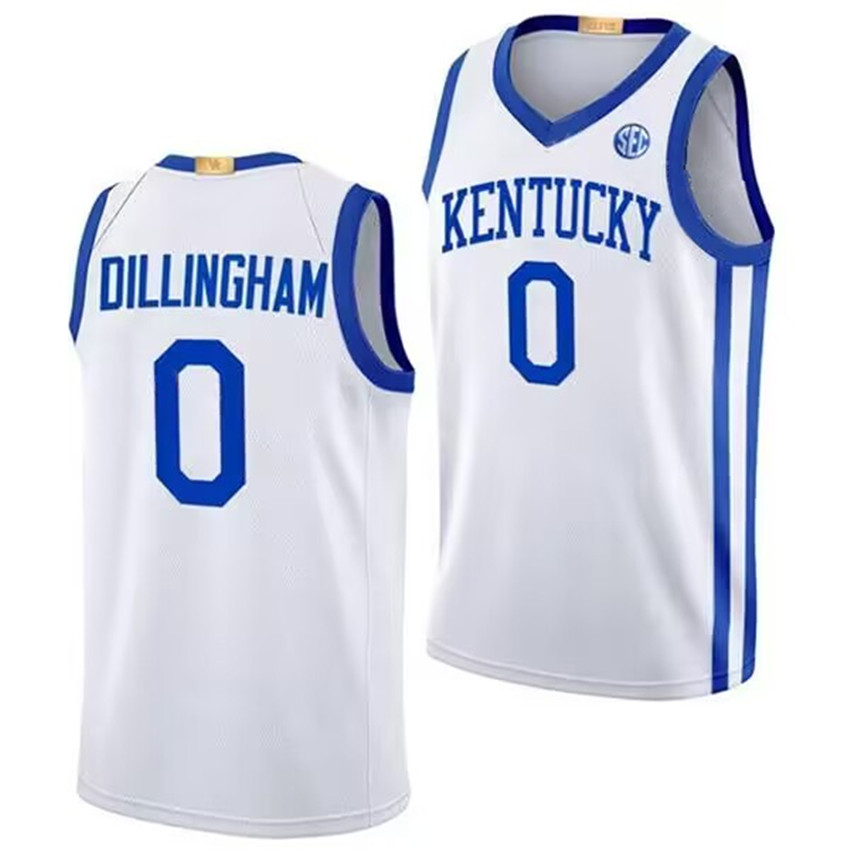 Youth White Kentucky Wildcats Customized Stitched Basketball Jersey