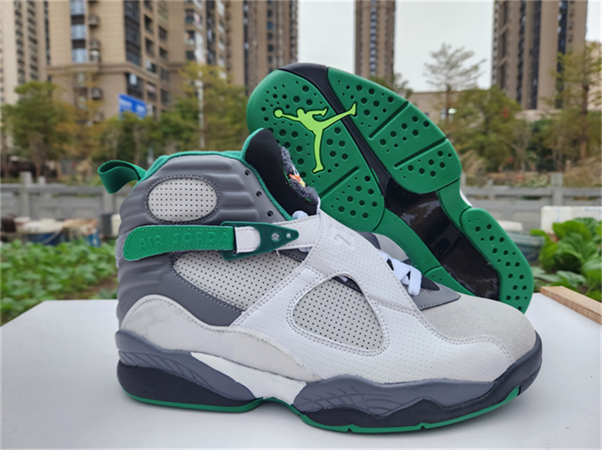 Men's Grey Running Weapon Air Jordan 8 Shoes 008