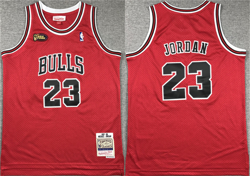 Youth Red Chicago Bulls #23 Michael Jordan Stitched Basketball Jersey