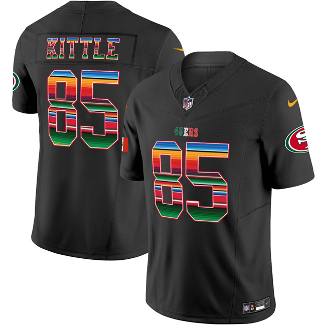 Men's Black San Francisco 49ers #85 George kittle Mexico 2026 F.U.S.E. Vapor Untouchable Limited Stitched Football Jersey
