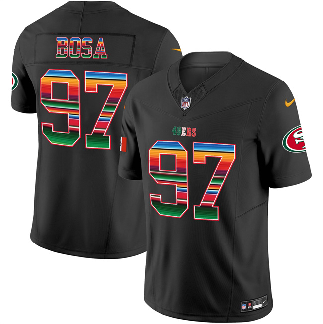 Men's Black San Francisco 49ers #97 Nick Bosa Mexico 2026 F.U.S.E. Vapor Untouchable Limited Stitched Football Jersey