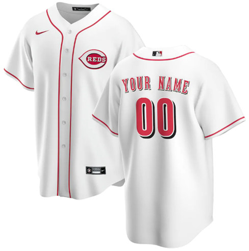 Men's White Cincinnati Reds ACTIVE PLAYER Custom Stitched Jersey