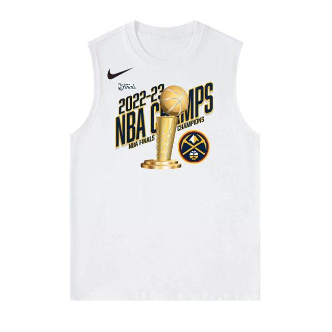 Men's White Denver Nuggets Champions Suit in Action Tank Top