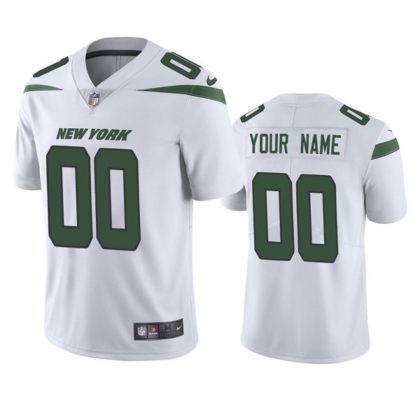 Youth White York Jets ACTIVE PLAYER Custom Vapor Untouchable Limited Stitched Jersey