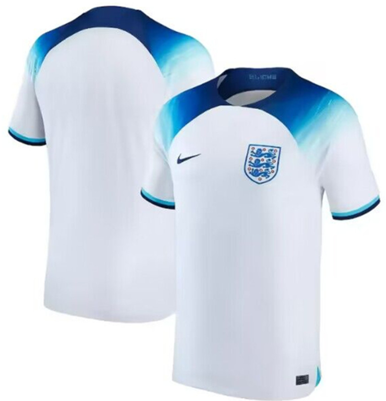 Men's White England Customize 2022-23 Home Soccer Jersey