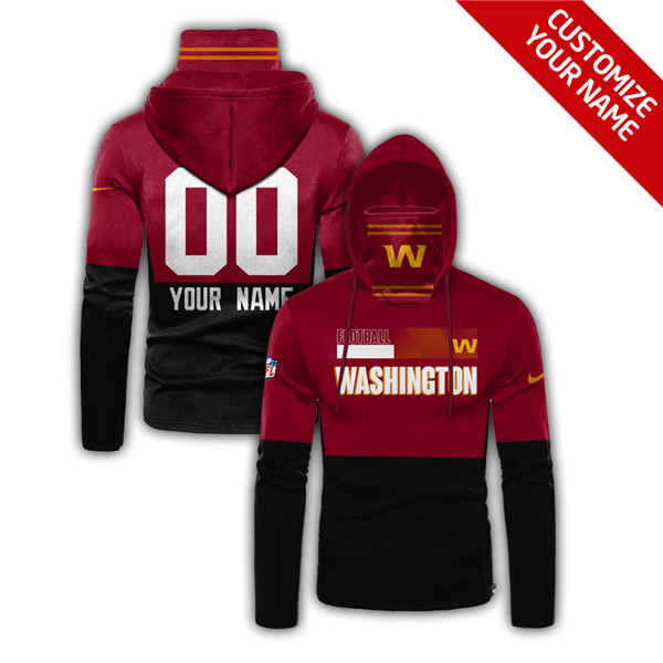 Men's Washington Football Team 2020 Customize Hoodies Mask