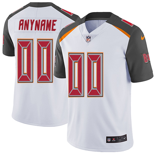 Youth Tampa Bay Buccaneers Customized White Stitched Vapor Untouchable Limited Football Jersey