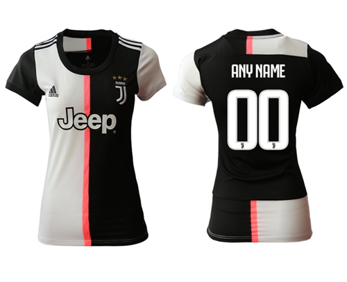Women's Juventus Personalized Home Soccer Club Jersey
