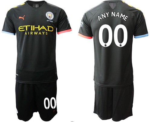 Manchester City Personalized Black Soccer Club Jersey