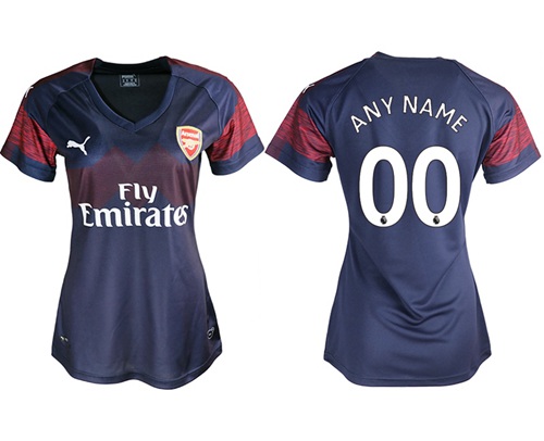 Women's Arsenal Personalized Away Soccer Club Jersey