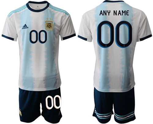 Argentina Personalized Home Soccer Country Jersey