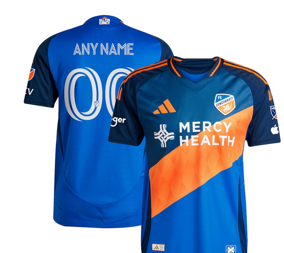 Men's Orange/Blue FC Cincinnati 2025 Legacy Kit Authentic Custom Jersey