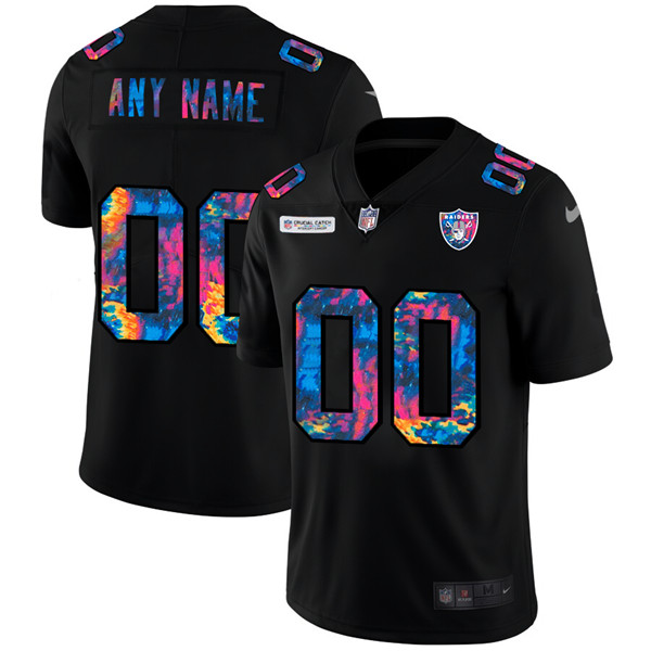 Men's Las Vegas Raiders 2020 Customize Black Crucial Catch Limited Stitched Jersey