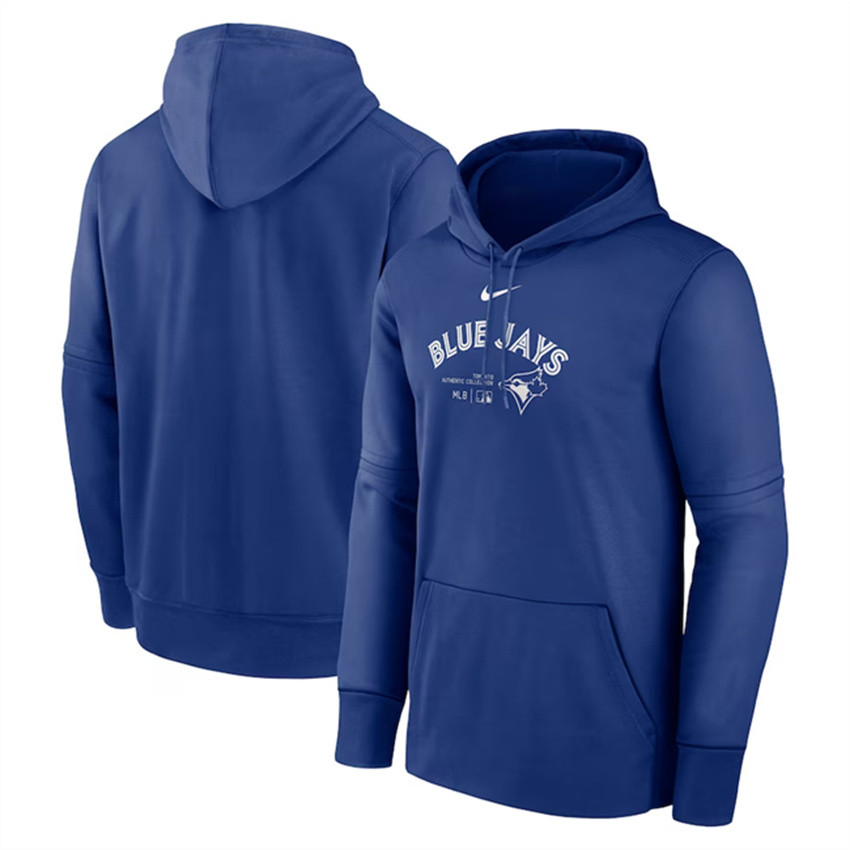 Men's Royal Toronto Blue Jays Collection Practice Performance Pullover Hoodie
