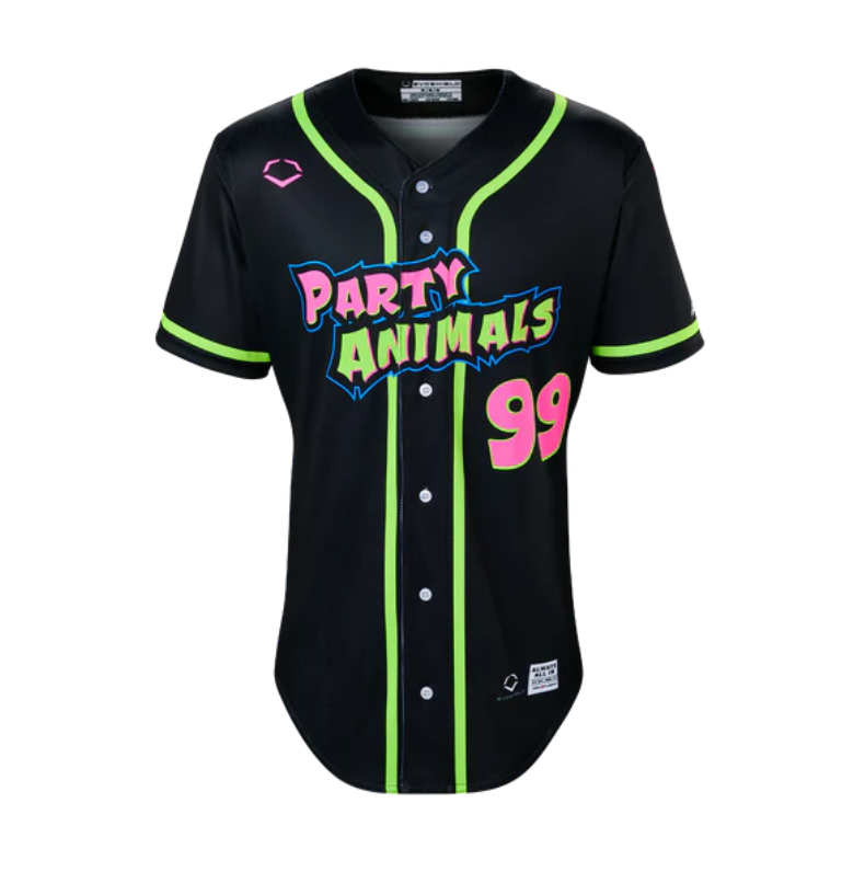 Men's Black Party Animals EvoShield Active Player Custom Stitched Baseball Jersey