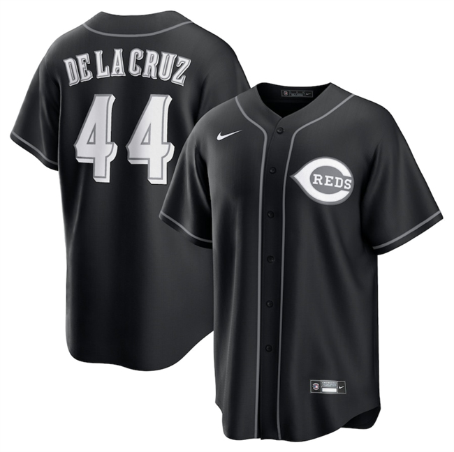 Men's Black Cincinnati Reds Active Player Lights Out Custom Limited Stitched Baseball Jersey