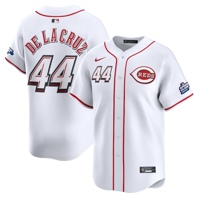 Men's White Cincinnati Reds Active Player 2025 Speedway Classic Home Limited Stitched Baseball Jersey