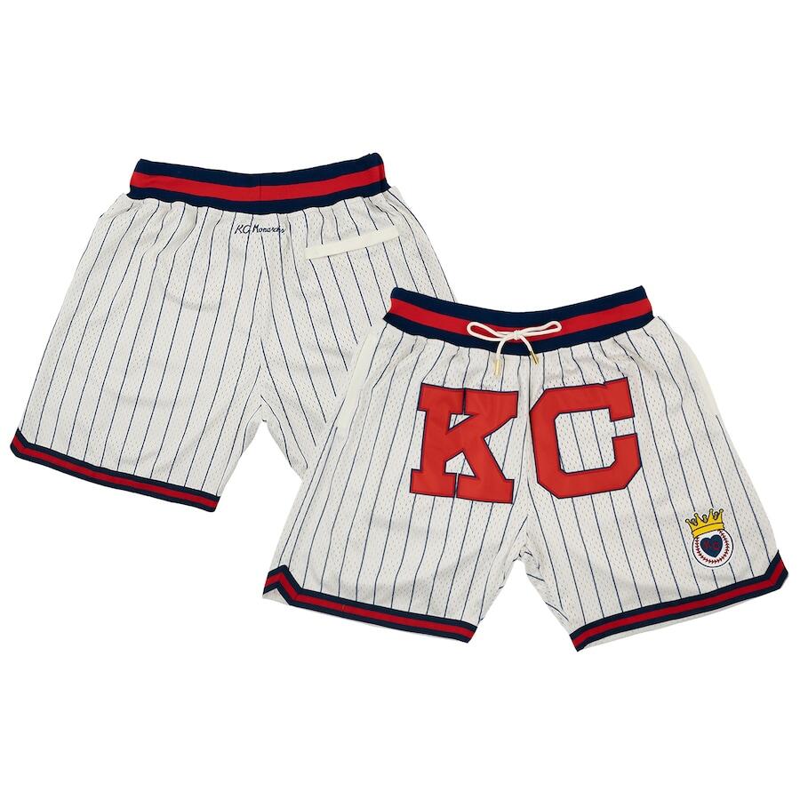 Men's Cream Kansas City Monarchs Rings & Crwns Mesh Shorts