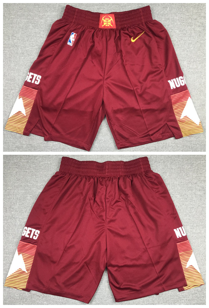 Men's Red Denver Nuggets Shorts (Run Small)