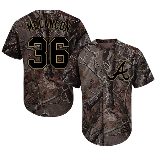 Braves #36 Mark Melancon Camo Realtree Collection Cool Base Stitched MLB Jersey