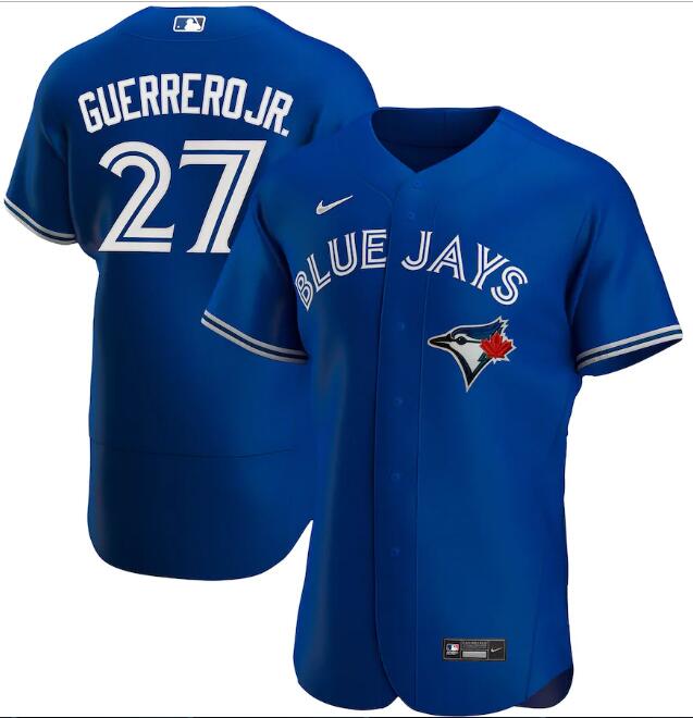 Men's Toronto Blue Jays Blue #27 Vladimir Guerrero Jr. Flex Base Stitched Jersey