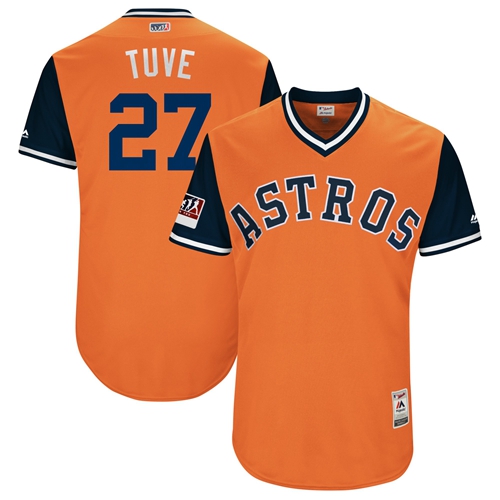 Astros #27 Jose Altuve Orange 