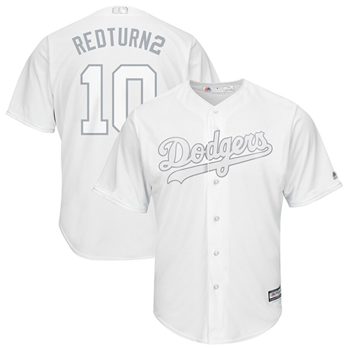 Dodgers #10 Justin Turner White 