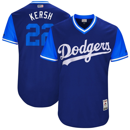 Dodgers #22 Clayton Kershaw Royal 