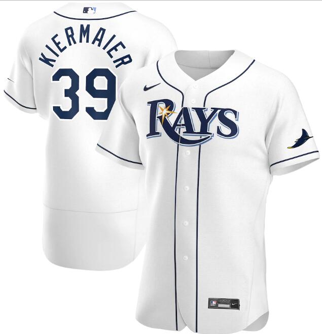 Men's Tampa Bay Rays White #39 Kevin Kiermaier Flex Base Stitched MLB Jersey
