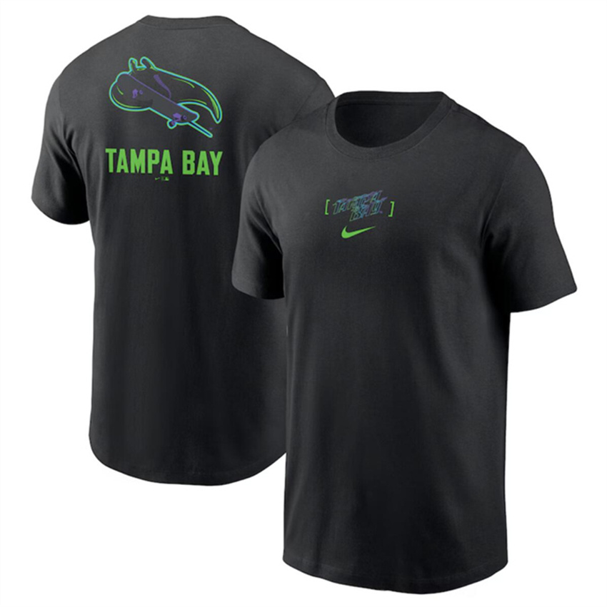 Men's Black Tampa Bay Rays 2024 City Connect Graphic T-Shirt