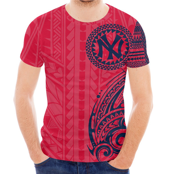 Men's Red/Navy New York Yankees  T-Shirt