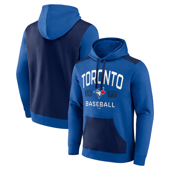 Men's Royal/Navy Toronto Blue Jays Chip In Pullover Hoodie