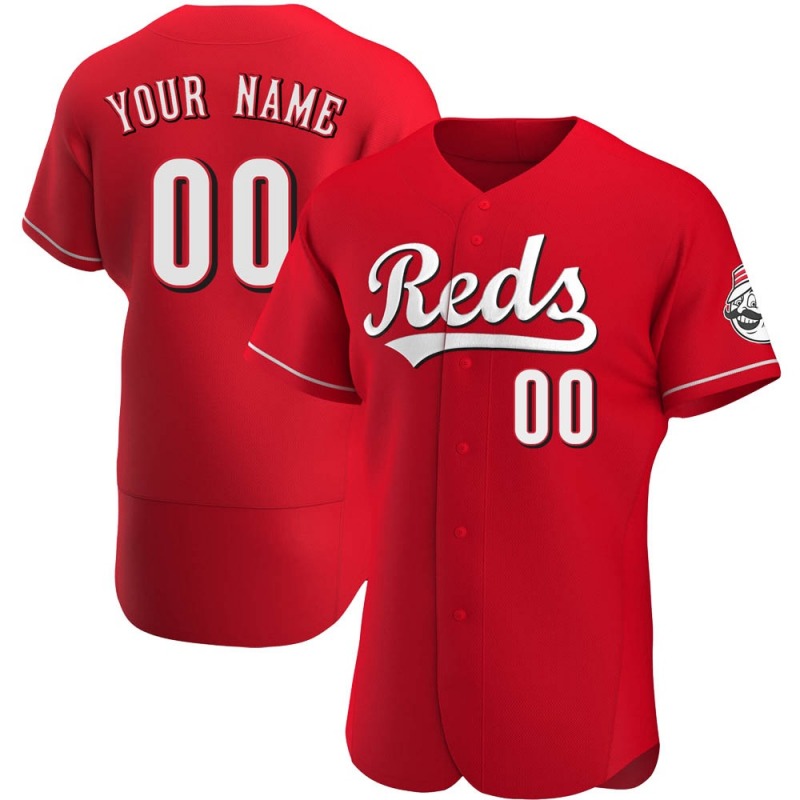 Youth's Red Cincinnati Reds Customized Stitched Jersey