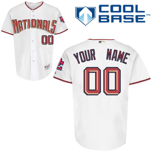 Men's White Washington Nationals Cool Base Stitched Jersey