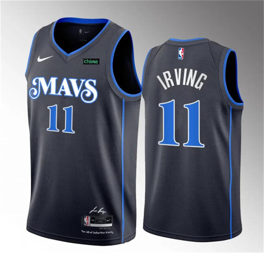 Youth Black Dallas Mavericks #11 Kyrie Irving 2023/24 City Edition Stitched Basketball Jersey