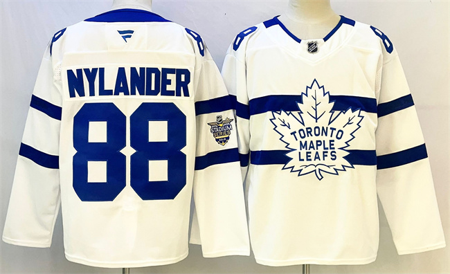 Men's White Toronto Maple Leafs #88 William Nylander Stadium Series Stitched Jersey