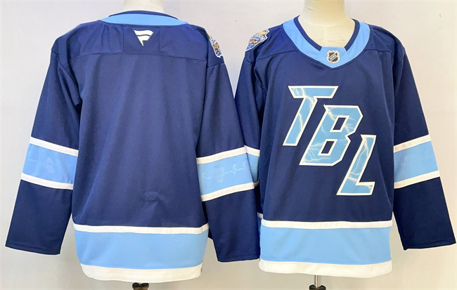 Men's Blue Tampa Bay Lightning Blank 2026 Stadium Series Stitched Jersey