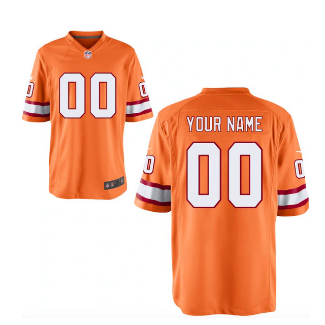Men's Orange Tampa Bay Buccaneers Customized Limited Stitched Jersey