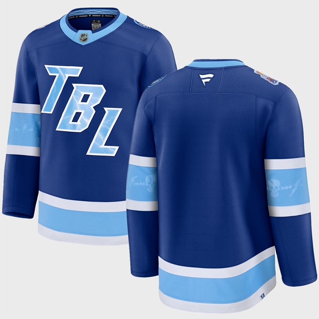 Men's Blue Tampa Bay Lightning Blank 2026 Stadium Series Stitched Jersey