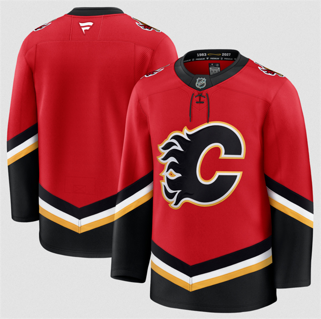 Men's Red Calgary Flames Bank 2026 Alternate Stitched Hockey Jersey