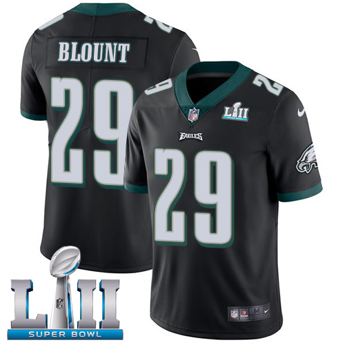 Men's Black Philadelphia Eagles #29 LeGarrette Blount Super Bowl LII Game Event Stitched Jersey