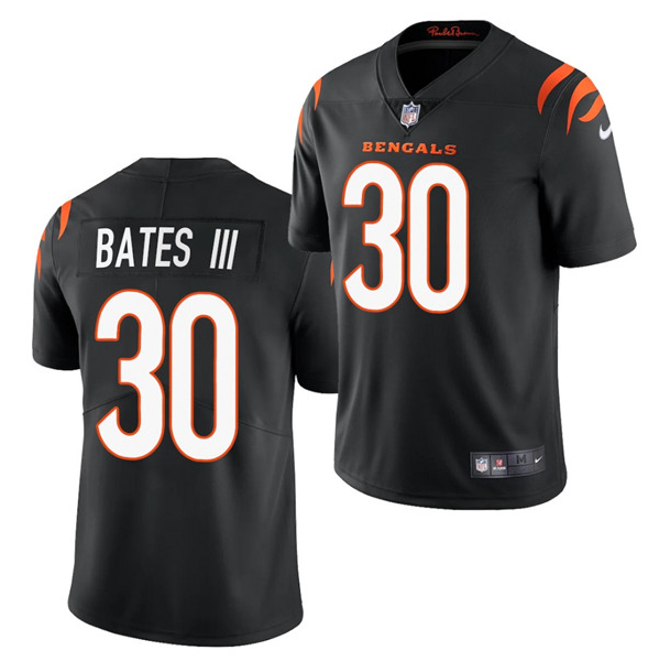 Men's Black Cincinnati Bengals #30 Jessie Bates III 2021 New Vapor Untouchable Limited Stitched Jersey