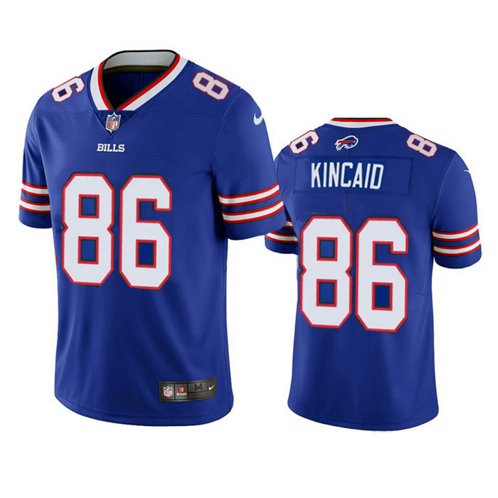 Men's Blue Buffalo Bills #86 Dalton Kincaid 2023 F.U.S.E. Draft Vapor Untouchable Limited Stitched Jersey