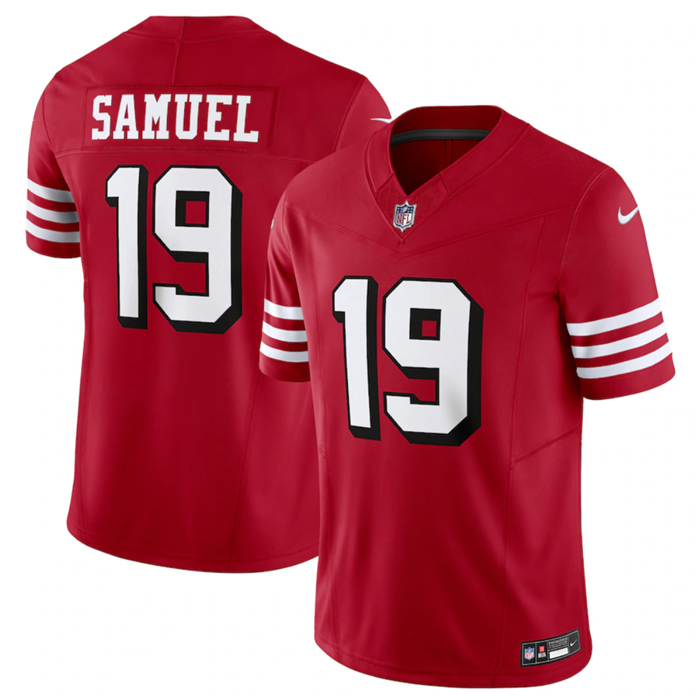 Men's Red San Francisco 49ers #19 Deebo Samuel New 2023 F.U.S.E. Vapor Untouchable Limited Stitched Football Jersey