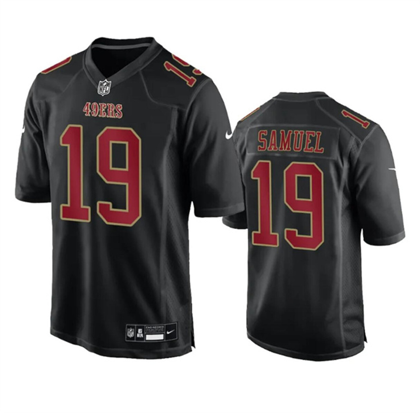 Men's Black San Francisco 49ers #19 Deebo Samuel Fashion Vapor Untouchable Limited Stitched Football Jersey