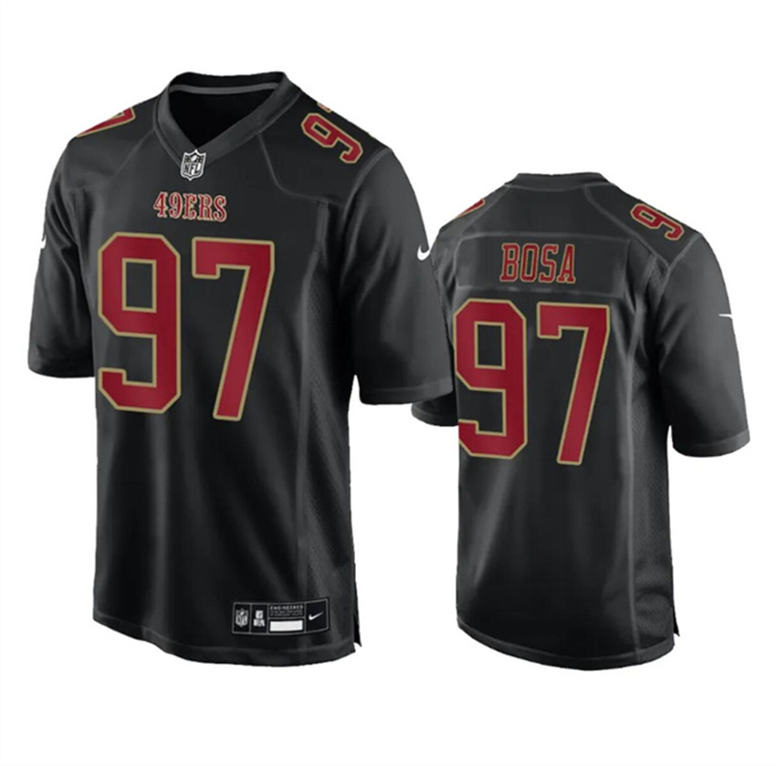 Men's Black San Francisco 49ers #97 Nick Bosa Fashion Vapor Untouchable Limited Stitched Football Jersey