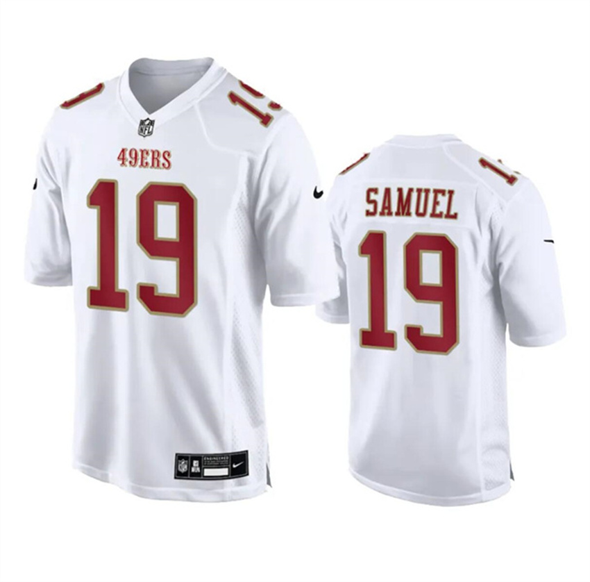 Men's White San Francisco 49ers #19 Deebo Samuel Fashion Vapor Untouchable Limited Stitched Football Jersey