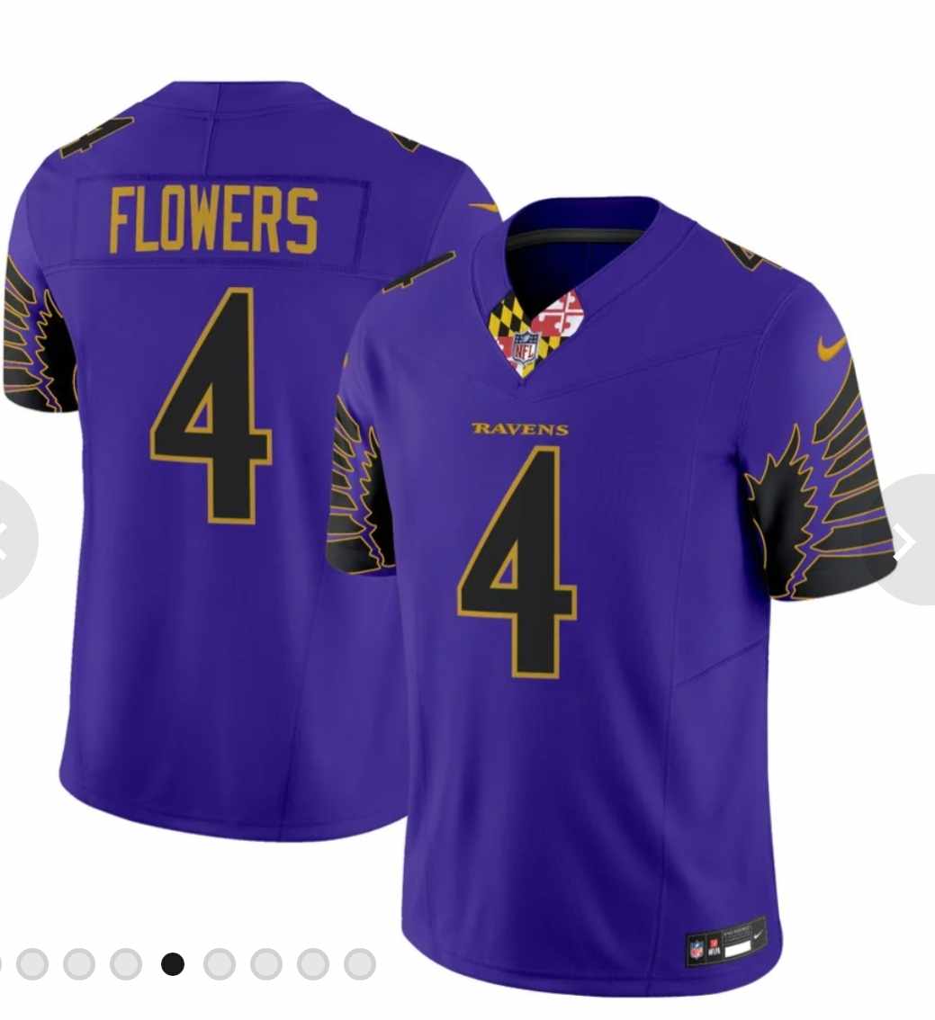 Men's Purple Baltimore Ravens Active Player Custom F.U.S.E Vapor Limited Football Jersey