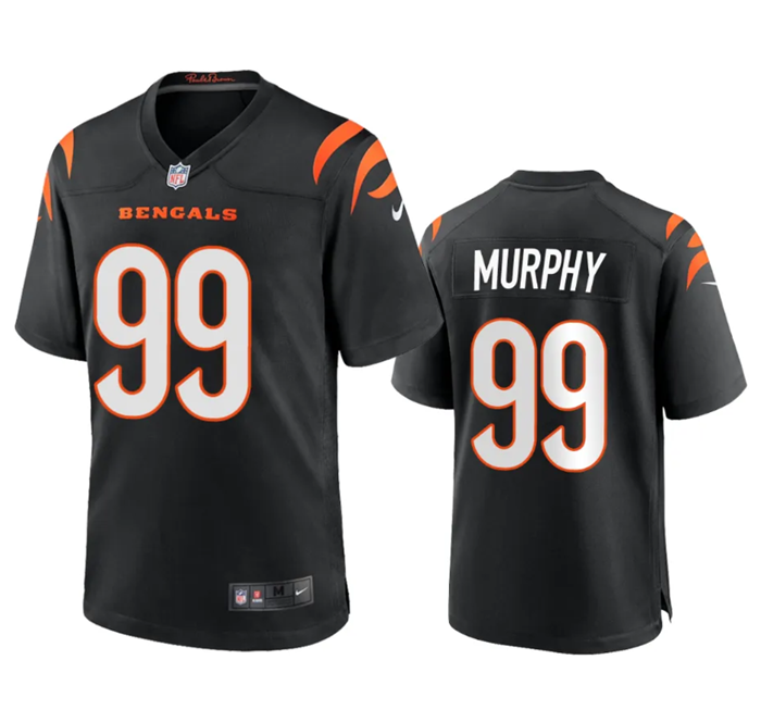 Men's Black Cincinnati Bengals #99 Myles Murphy Stitched Game Jersey