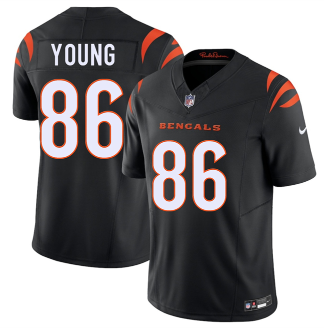 Men's Black Cincinnati Bengals #86 Colbie Young 2026 Draft F.U.S.E. Vapor Untouchable Limited Stitched Football Jersey
